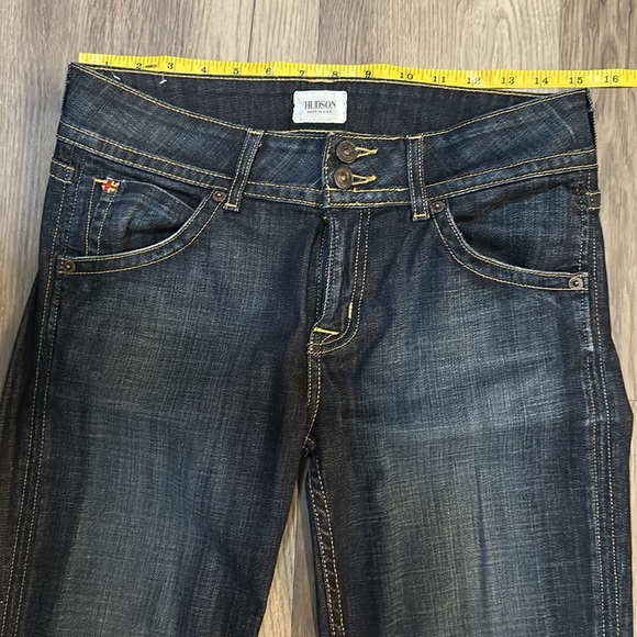 Hudson signature bootcut Jeans mid rise 28 Elm color - Picture 2 of 9